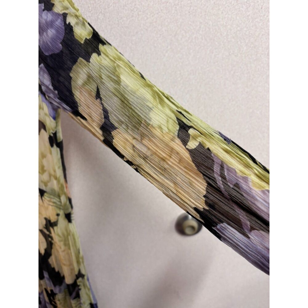 Anthropologie Marais Floral Chiffon Tiered Maxi Dress Boho Romantic Size L READ - Picture 3 of 9